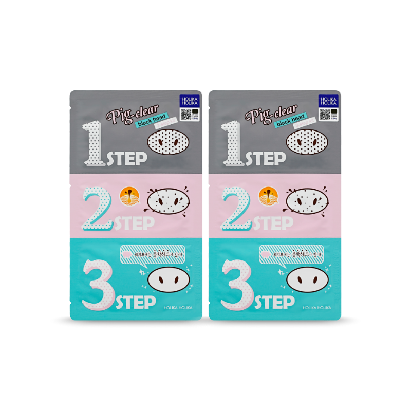HOLIKA HOLIKA Buy 1 Get 1 Pig Nose Clear Black Head 3 Step Kit